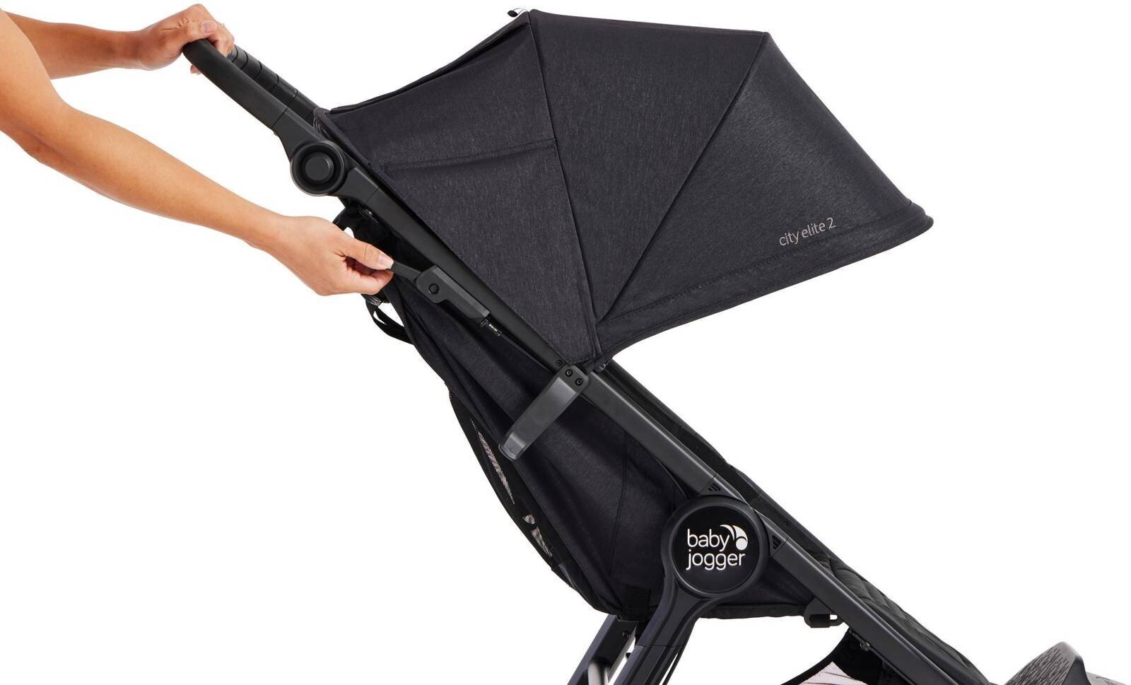 Jalutuskäru Baby Jogger City Elite 2, Black hind ja info | Vankrid, jalutuskärud | kaup24.ee