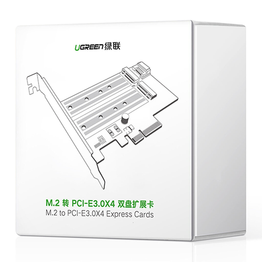 Ugreen PCIe 3.0 x4 to SSD M.2 M-Key / M.2 B-Key CM302 hind ja info | Regulaatorid | kaup24.ee