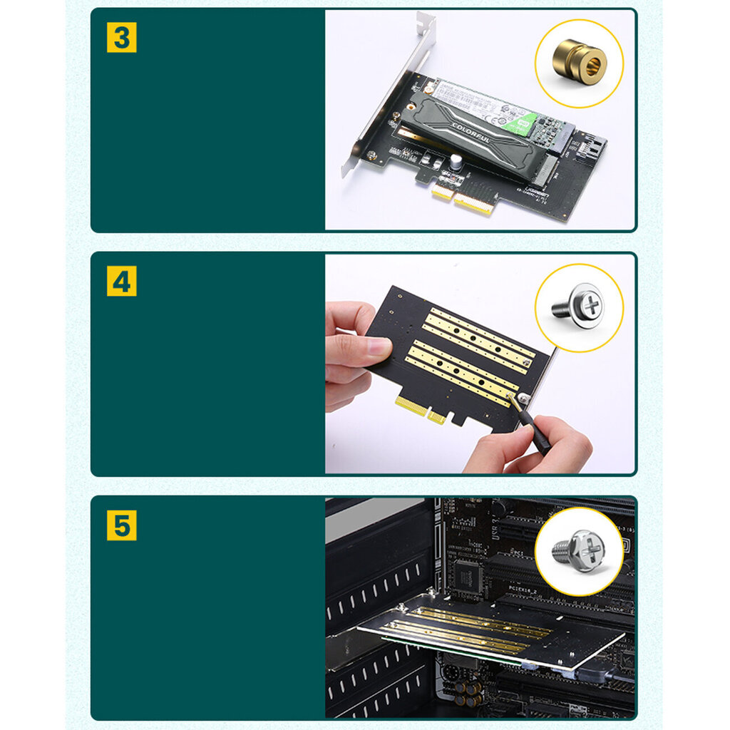 Ugreen PCIe 3.0 x4 to SSD M.2 M-Key / M.2 B-Key CM302 hind ja info | Regulaatorid | kaup24.ee