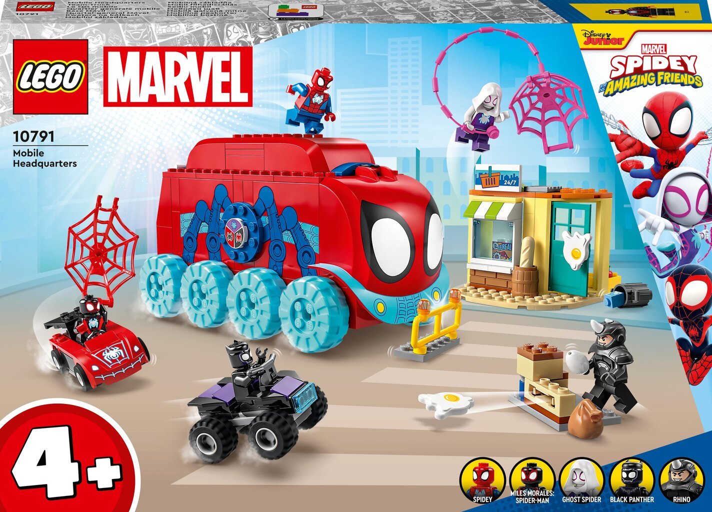 10791 LEGO® Marvel Spider-Man Team mobiilne peakorter цена и информация | Klotsid ja konstruktorid | kaup24.ee