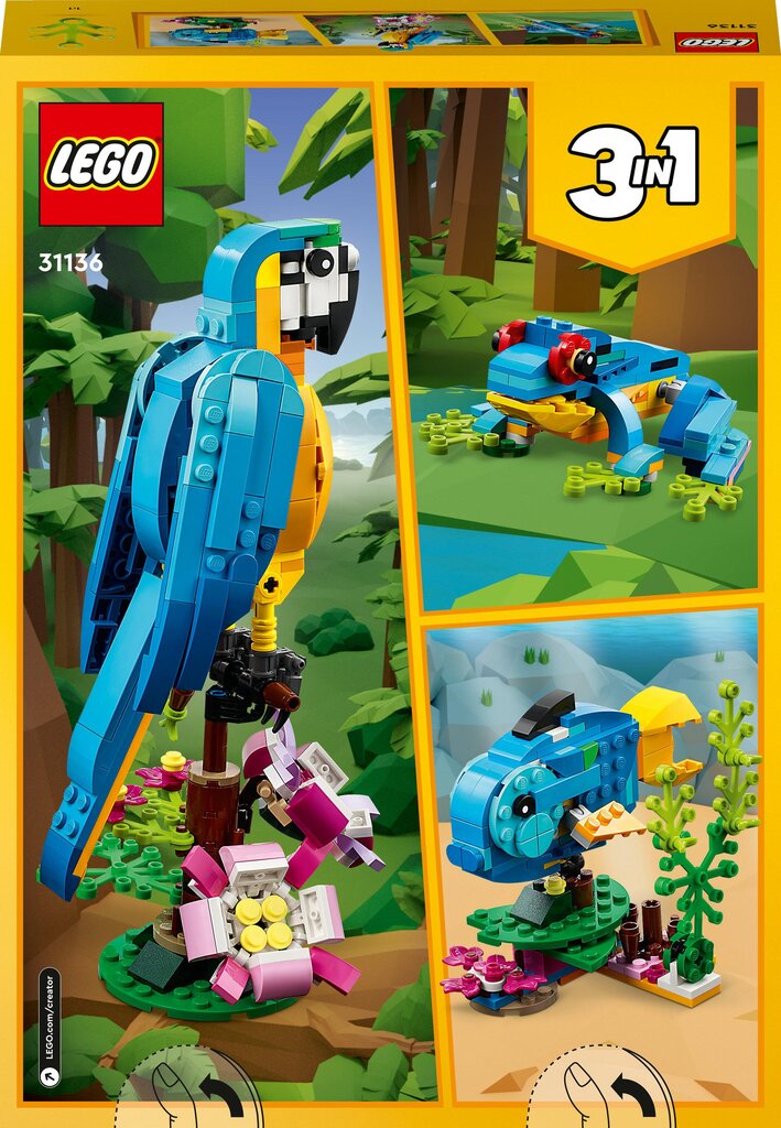 31136 LEGO® Creator Eksootiline papagoi цена и информация | Klotsid ja konstruktorid | kaup24.ee