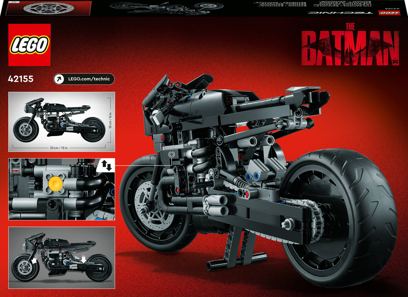 42155 LEGO® Technic THE BATMAN – BATCYCLE цена и информация | Klotsid ja konstruktorid | kaup24.ee