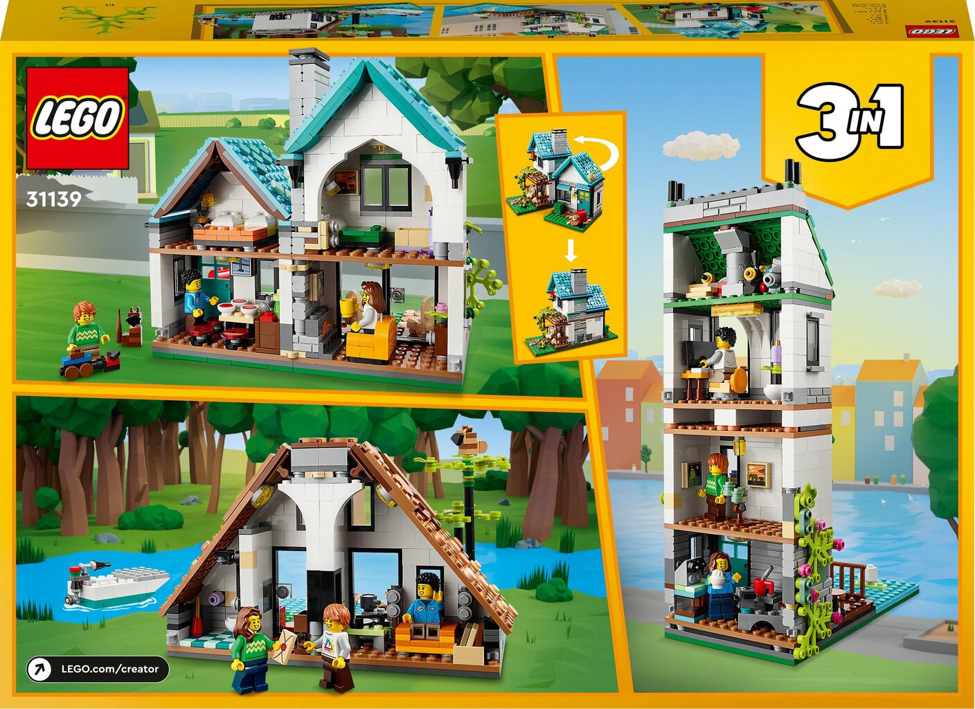 31139 LEGO® Creator Hubane kodu цена и информация | Klotsid ja konstruktorid | kaup24.ee