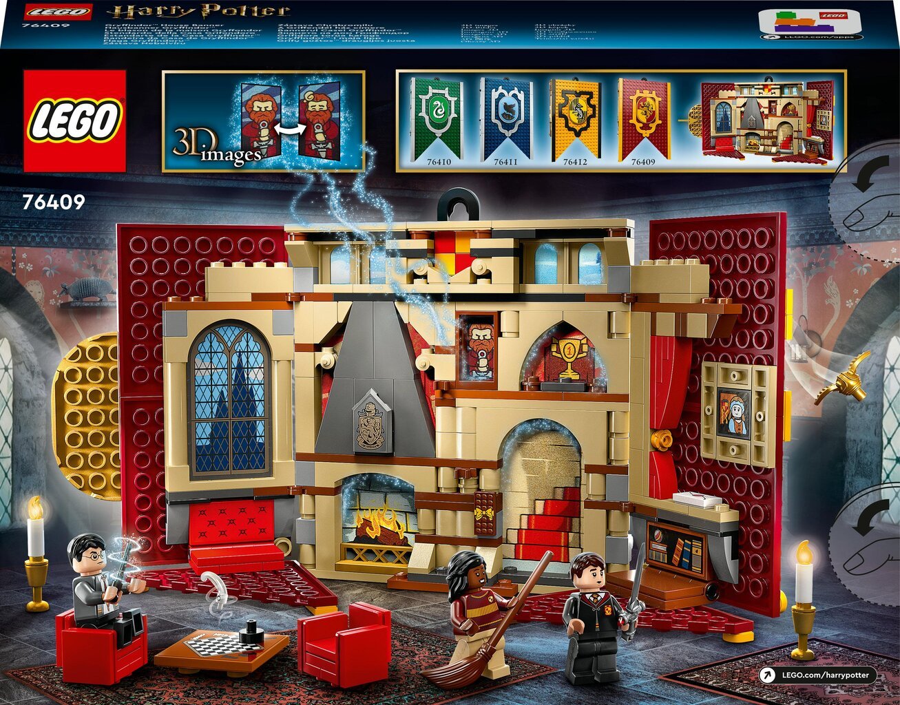 76409 LEGO® Harry Potteri Gryffindor House Lane цена и информация | Klotsid ja konstruktorid | kaup24.ee