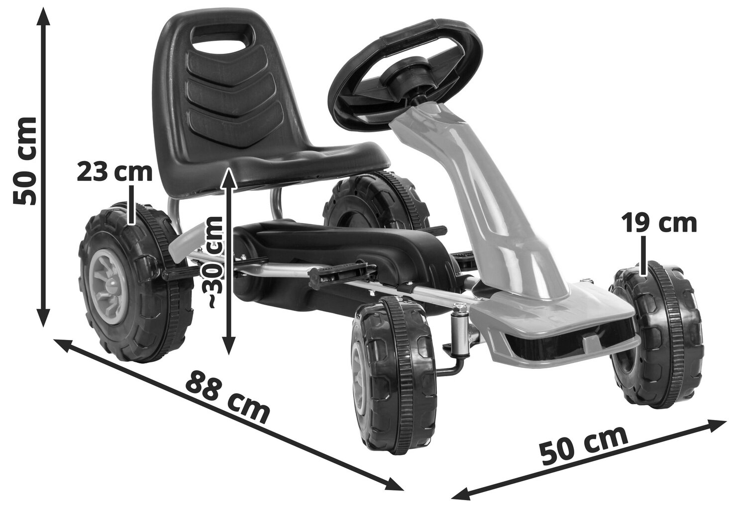 Pedaalidega kart lastele, Hall hind ja info | Poiste mänguasjad | kaup24.ee