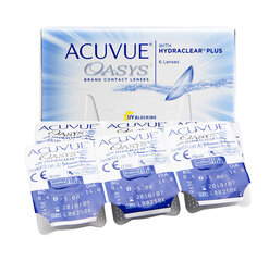 Комплект контактные линзы Acuvue Oasys 6 шт + контейнер цена и информация | Линзы для глаз | kaup24.ee