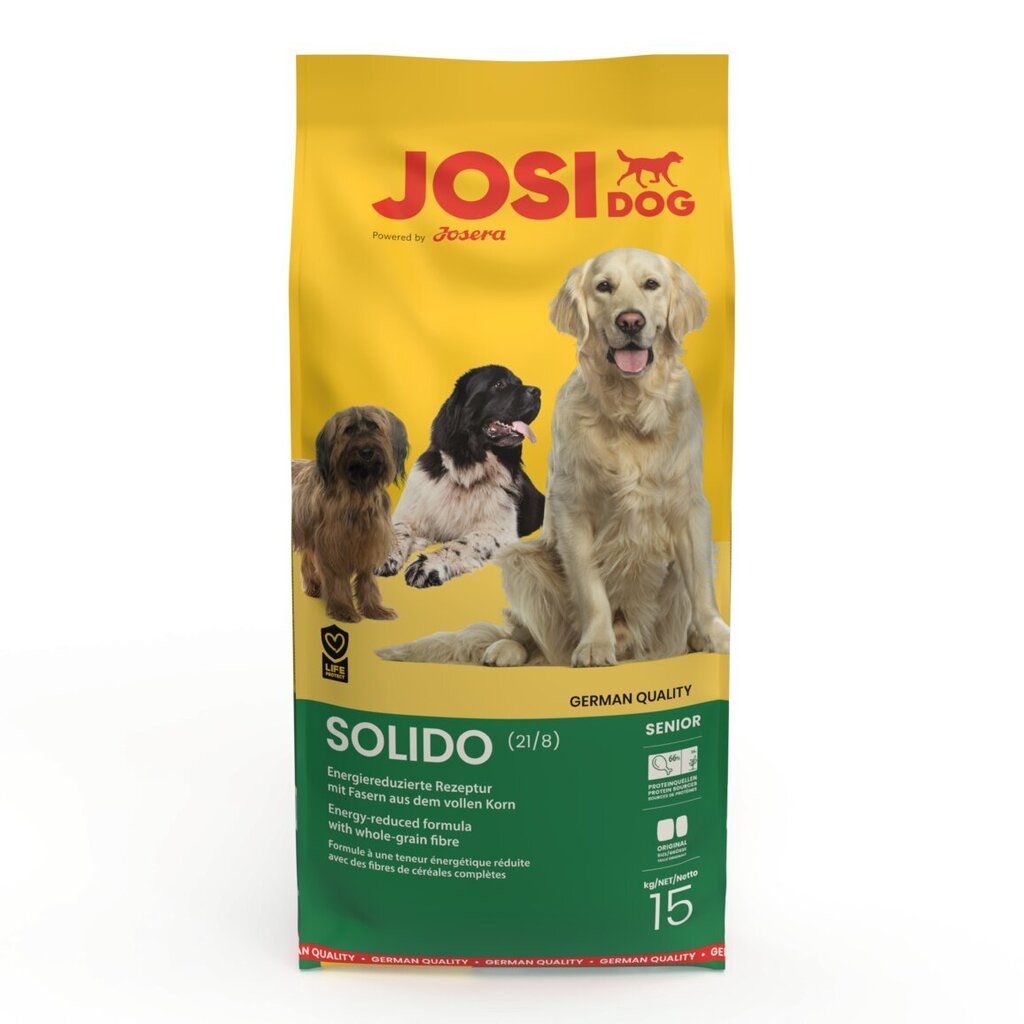 Kuivtoit vanematele koertele Josera Josidog Solido, 15 kg цена и информация | Kuivtoit koertele | kaup24.ee