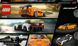 76918 LEGO® Speed Champions McLaren Solus GT ir McLaren F1 LM hind ja info | Klotsid ja konstruktorid | kaup24.ee