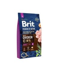 Brit Premium by Nature Adult S koeratoit 8 kg hind ja info | Kuivtoit koertele | kaup24.ee