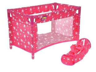 Кукольная кровать с белыми звездами цена и информация | Игрушки для девочек | kaup24.ee