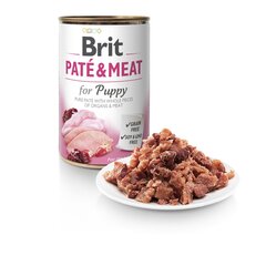 Brit Care Chicken & Turkey Paté & Meat консервы для щенков 400г цена и информация | Консервы для собак | kaup24.ee