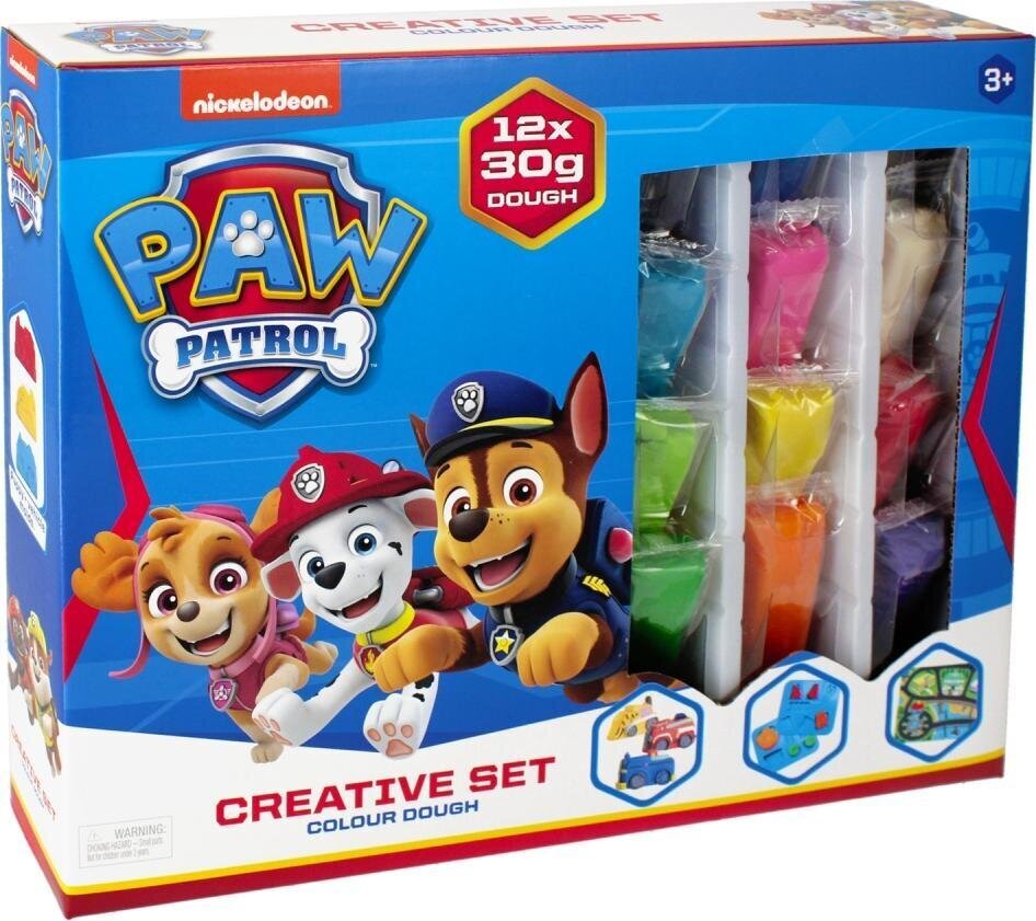 Plastiliini komplekt PAW Patrol 12 värvi hind ja info | Arendavad mänguasjad | kaup24.ee