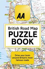 Aa British Road Map Puzzle Book: These highly-addictive brain games will make you a mapping mastermind hind ja info | Tervislik eluviis ja toitumine | kaup24.ee