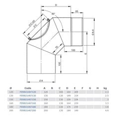 Suitsutoru põlvD130/90,kontroll-luugiga цена и информация | Принадлежности для отопительного оборудования | kaup24.ee