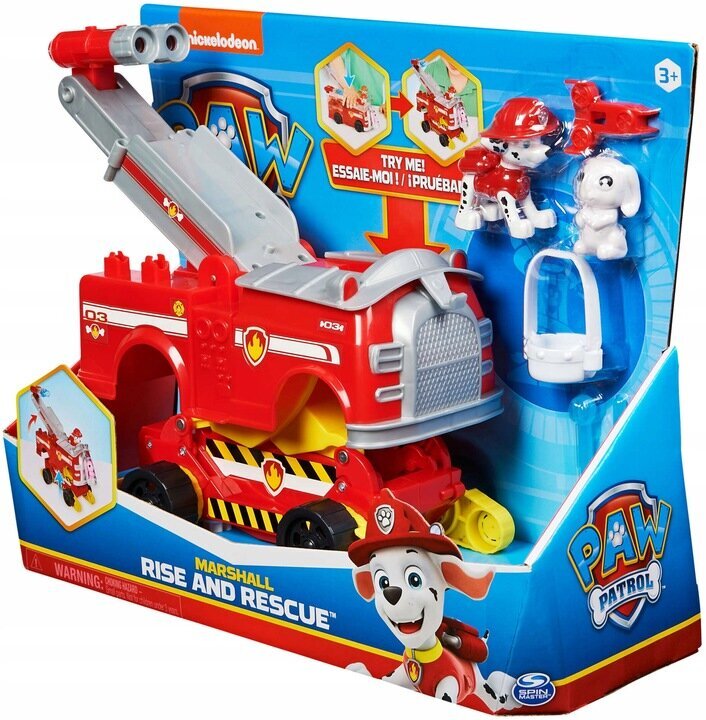 Paw Patrol Marshal Rescue Vehicle koos tegelaskujuga цена и информация | Poiste mänguasjad | kaup24.ee