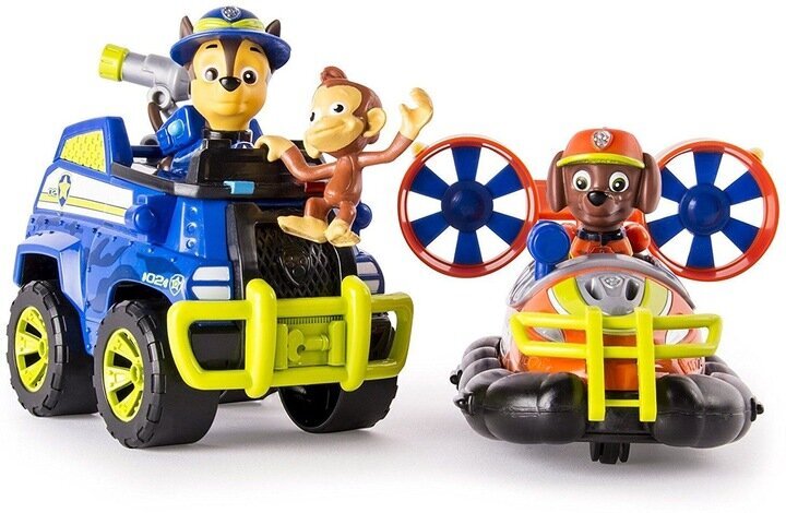 Spin Master Vehicles 6034314 Paw Patrol Jungle, 2 tk hind ja info | Poiste mänguasjad | kaup24.ee