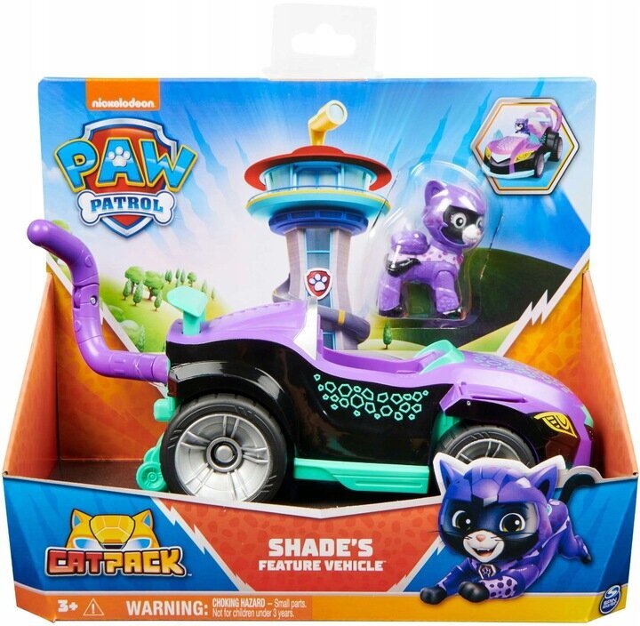 Paw Patrol Cat Pack sõidukikomplekt + Shade tegelaskuju hind ja info | Tüdrukute mänguasjad | kaup24.ee