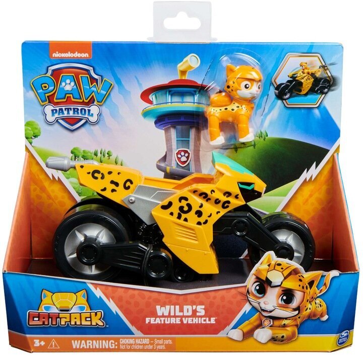 Paw Patrol Cat Pack Sõiduk rinkinys + Shade tegelaskuju hind ja info | Poiste mänguasjad | kaup24.ee