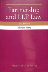 Partnership and LLP Law 2nd Revised edition hind ja info | Majandusalased raamatud | kaup24.ee