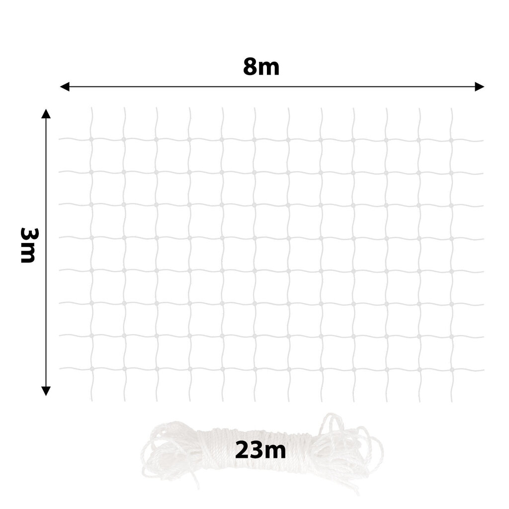 Lionto kaitsevõrk rõdudele ja akendele, 3x8 m hind ja info | Hooldusvahendid loomadele | kaup24.ee