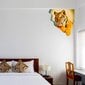 Vinüül 3D -kleebise seinale tiigri kleebisega tiigri sisekujundusega - 60 x 60 cm hind ja info | Seinakleebised | kaup24.ee