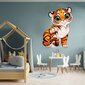 Vinüülkleebis seinal, armas tiiger, loomaga kleebis, letU toa sisekujundus - 100 x 73 cm hind ja info | Seinakleebised | kaup24.ee