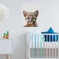 Prinditud seinalõuend Väike leopardloomade lõuend Kunst Lastetoa sisekujundus – 40 x 30 cm hind ja info | Seinapildid | kaup24.ee