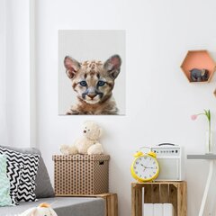 Prinditud seinalõuend Väike leopardloomade lõuend Kunst Lastetoa sisekujundus – 40 x 30 cm цена и информация | Картины, живопись | kaup24.ee