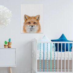 Prinditud seinalõuend Foxi sisekujundusega lastetoale - 40 x 30 cm цена и информация | Картины, живопись | kaup24.ee