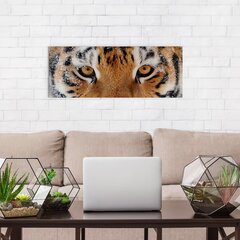 Prinditud lõuendi seinakunst Metsiku Siberi Tiigri sisekujundus magamistoa, elutoa ja kontori jaoks - 78 x 30 cm hind ja info | Seinapildid | kaup24.ee