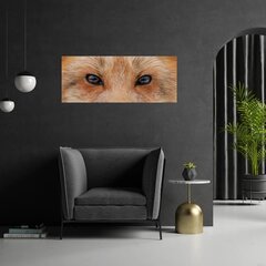 Seinale trükitud lõuend Fox Eyes sisekujundus - 78 x 30 cm hind ja info | Seinakleebised | kaup24.ee