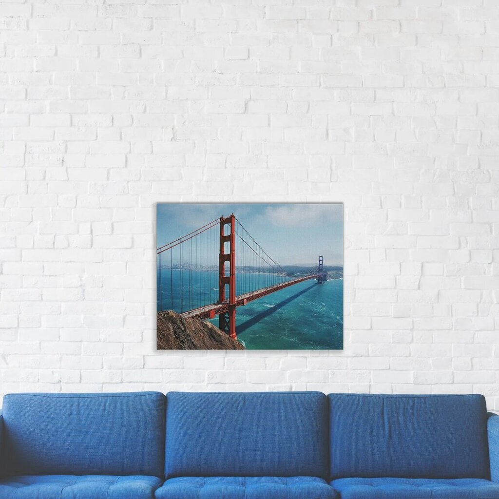 Seinaprint Lõuend San Francisco maastik silla sisekujundusega - 60 x 40 cm hind ja info | Seinapildid | kaup24.ee