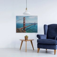 Настенный печатный холст Сан-Франциско Пейзаж с мостом Декор интерьера - 60 х 40 см цена и информация | Картины, живопись | kaup24.ee