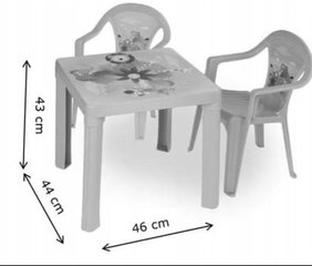 Puidust laud + 2 tooli hind ja info | Laste lauad ja toolid | kaup24.ee