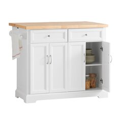 Кухонный шкафчик SoBuy FKW71-WN, белый цена и информация | Кухонные шкафчики | kaup24.ee
