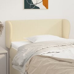 vidaXL voodipeats servadega, kreemjas, 103x23x78/88 cm, kunstnahk hind ja info | Voodid | kaup24.ee