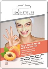 Скраб маска с абрикосовыми косточками IDC Institute 15 г цена и информация | Маски для лица, патчи для глаз | kaup24.ee