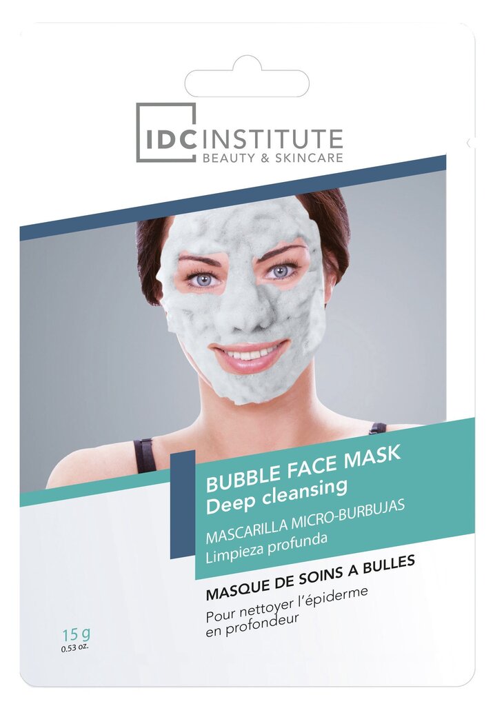 Sügavpuhastav mullitav näomask IDC Institute Bubble Face 15 g цена и информация | Näomaskid, silmamaskid | kaup24.ee