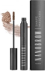 Ripsmedušš Nanobrow Shape Mascara Ligh Brown 7 ml, pruun kaina ir informacija | Ripsmetušid, lauvärvid, silmapliiatsid, seerumid | kaup24.ee