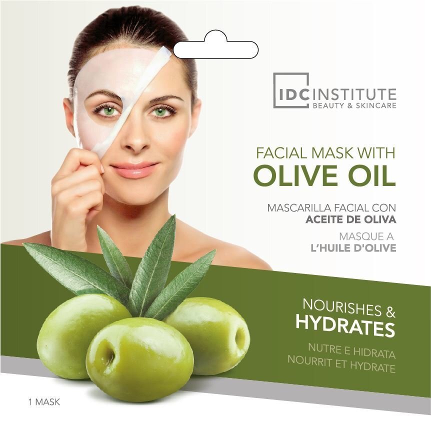 Niisutav ja toitev kooriv mask oliividega IDC Institute Oliva 22 g hind ja info | Näomaskid, silmamaskid | kaup24.ee