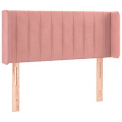 vidaXL voodipeats servadega, roosa, 93x16x78/88 cm, samet hind ja info | Voodid | kaup24.ee