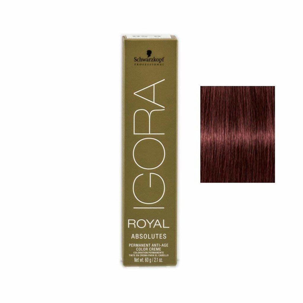 Plaukų dažai Schwarzkopf Professional Igora Royal Absolutes 60 ml, 5-80 Light Brown Red Nature цена и информация | Juuksevärvid | kaup24.ee