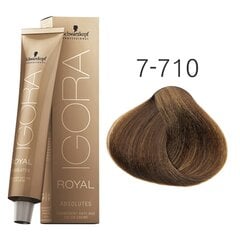 Juuksevärv Schwarzkopf Professional Igora Royal Absolutes 60 ml, 7-710 Medium Blonde Copper цена и информация | Краска для волос | kaup24.ee