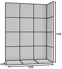 Комплект мягких настенных панелей NORE Quadratta Monolith 76, синий цвет цена и информация | Мягкие стеновые панели | kaup24.ee