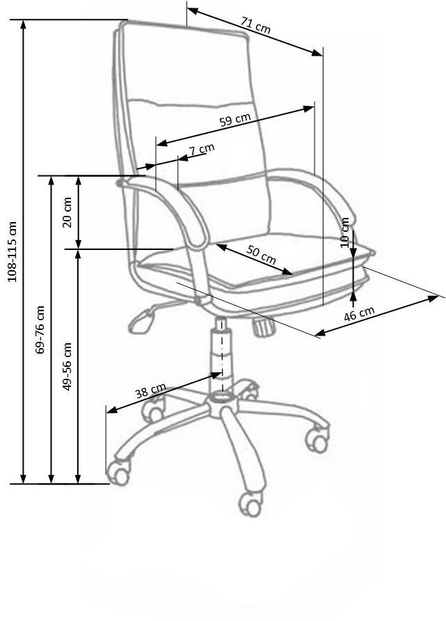 Kontoritool STANLEY MUST hind ja info | Kontoritoolid | kaup24.ee