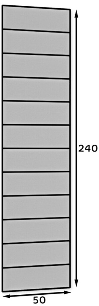 Pehmete seinapaneelide komplekt NORE Quadratta Monolith 63, roosa цена и информация | Pehmed seinapaneelid | kaup24.ee