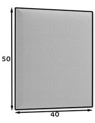 Мягкая настенная панель NORE Quadratta Monolith 85, серая цена и информация | Мягкие стеновые панели | kaup24.ee