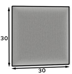 Мягкая настенная панель NORE Quadratta Monolith 97, серый цвет цена и информация | Мягкие стеновые панели | kaup24.ee