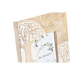 Фото рамка DKD Home Decor 20 x 2 x 25,5 cm Стеклянный Дерево Коричневый Белый Древесина манго Индиец цена и информация | Рамки, фотоальбомы | kaup24.ee