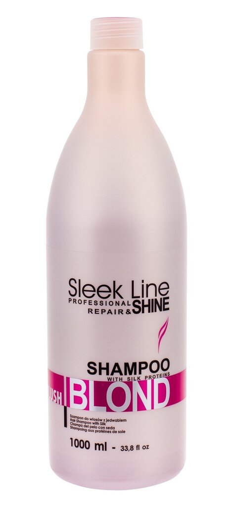 Šampoon heledatele juustele Stapiz Sleek Line Blush Blond 1000 ml hind ja info | Šampoonid | kaup24.ee